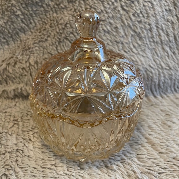 Accents Vintage Crystal Vase With Lid Poshmark